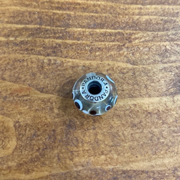 Pandora Murano glass leopard polka dots charm 925 silver - Picture 2 of 6